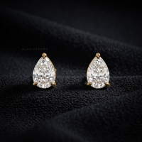 Teardrop Grace Pear-Cut Lab-Grown Diamond Stud Earrings