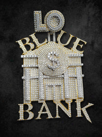 “Blue Bank Statement” Pendant
