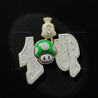 The "1-UP" Power-Level: Mushroom Kingdom Money Bag Multi-Tone Pendant