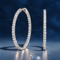 Micro Pavé Diamond Hoop Earrings