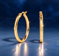 Classic Polished Tube Hoop Earrings