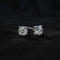 The Luminous Orbit: Classic Round Diamond Stud Earrings