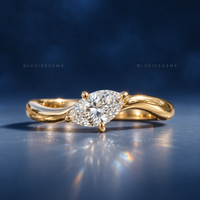 Avela Marquise Cut Horizontal East-West Solitaire Ring