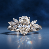 Luminous Harmony Oval Cut Solitaire Engagement Ring