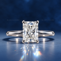 Radiant Cut Lab Grown Diamond Solitaire Ring