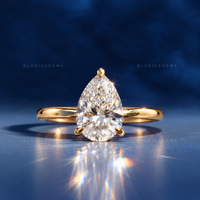 Aurielle Pear Cut Solitaire Engagement Ring