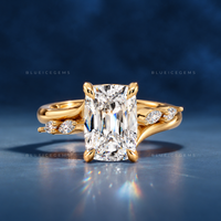 Old Mine Cut Hidden Halo Twist Engagement Ring
