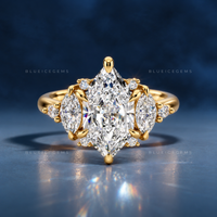 Diora Geometric Crown Engagement Ring
