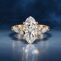 Triana Heritage Motif Moval Engagement Ring