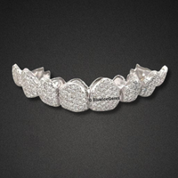 The "Blizzard" White Gold Grillz