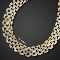 The "Linear Flow" Diamond Tennis Chain