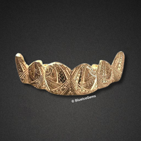 Polynesian King Tribal Gold Grillz