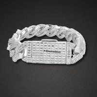 "The Block" Baguette-Cut Miami Cuban Link Bracelet