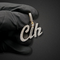 The "Cih" Diamond Signature Script Pendant
