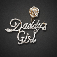 The "Daddy's Girl" Diamond Rose Pendant