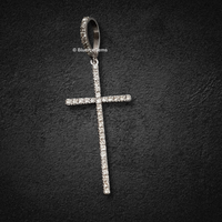 The "Divine Flow" Diamond Cross Pendant