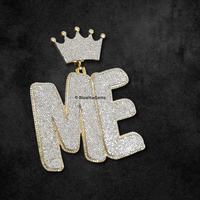 The "ME" Crowned Diamond Statement Pendant