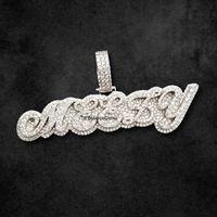 The "Meely" Diamond Script Pendant