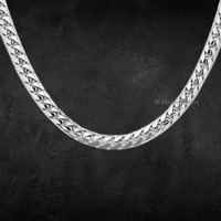 The "Sleek Serpent" Herringbone Chain