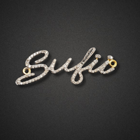 The "Sufii" Diamond Script Connector Pendant