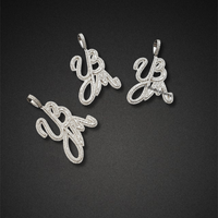The "YB" Script Diamond Pendants (Set of 3)