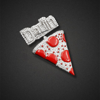 The "Diamond Slice" Pizza Pendant