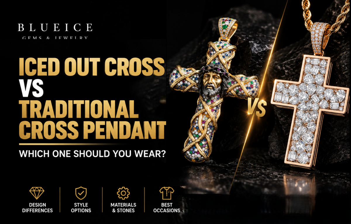 Iced Out Cross vs Traditional Cross Pendant: Which One Should You Wear?