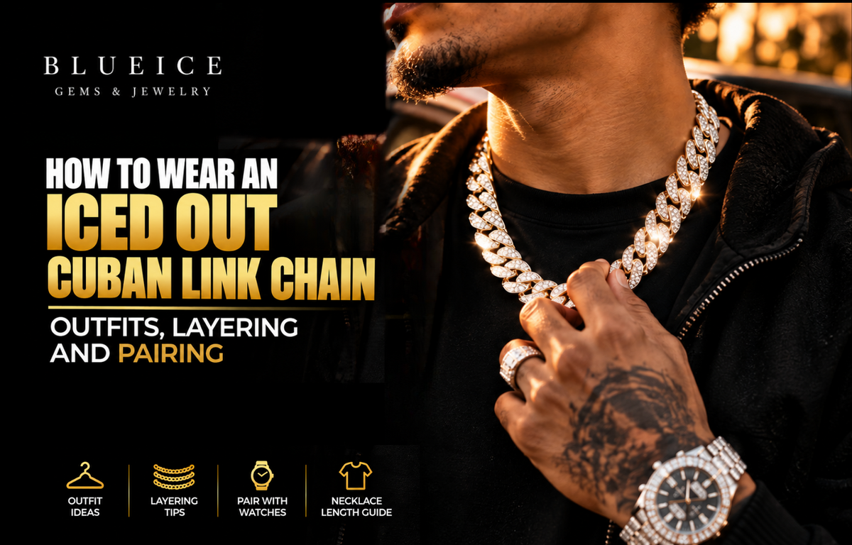 How to Wear an Iced Out Cuban Link Chain: Outfits, Layering and Pairing