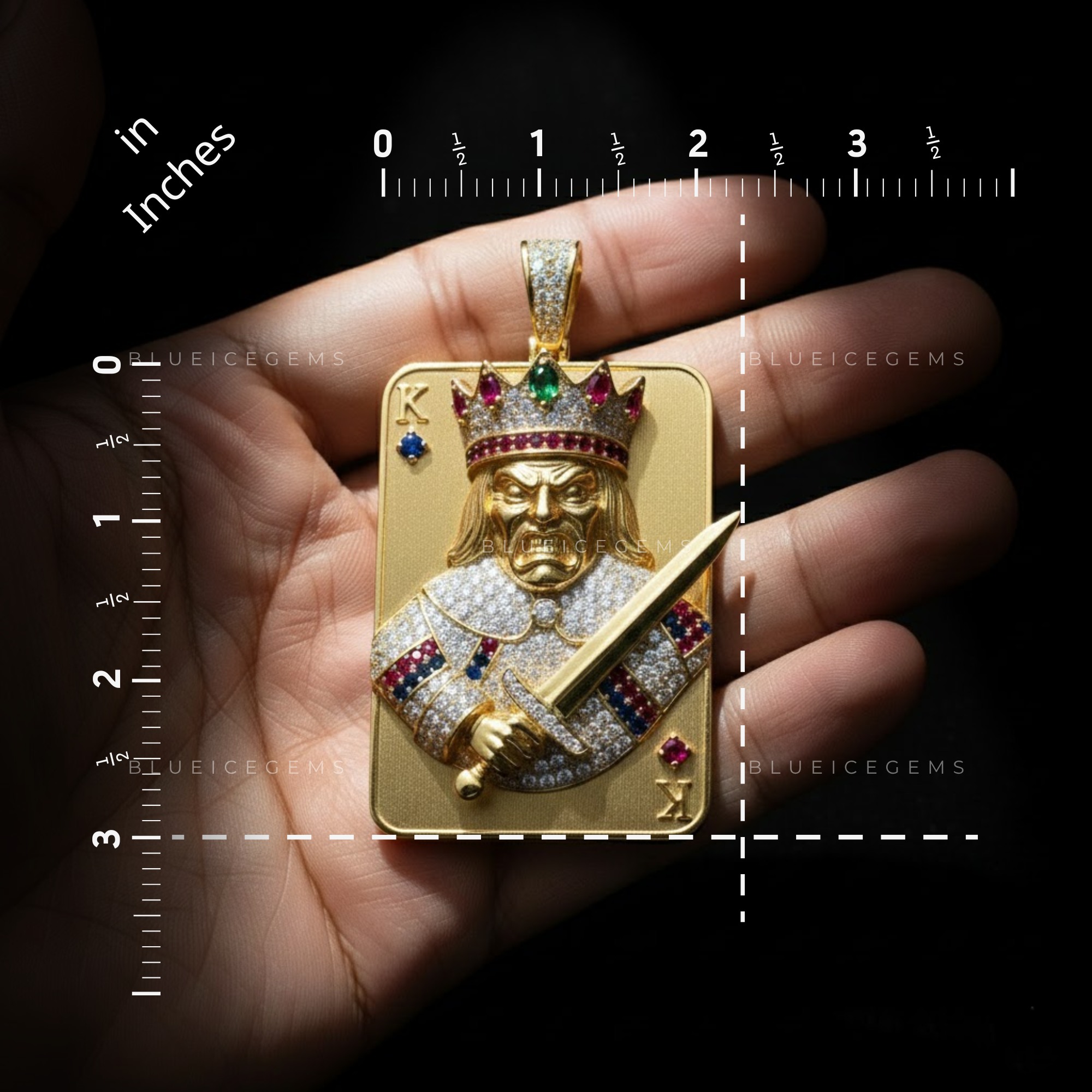 The King of Diamonds: Royal Sovereign Deck & Gemstone Imperial Crest