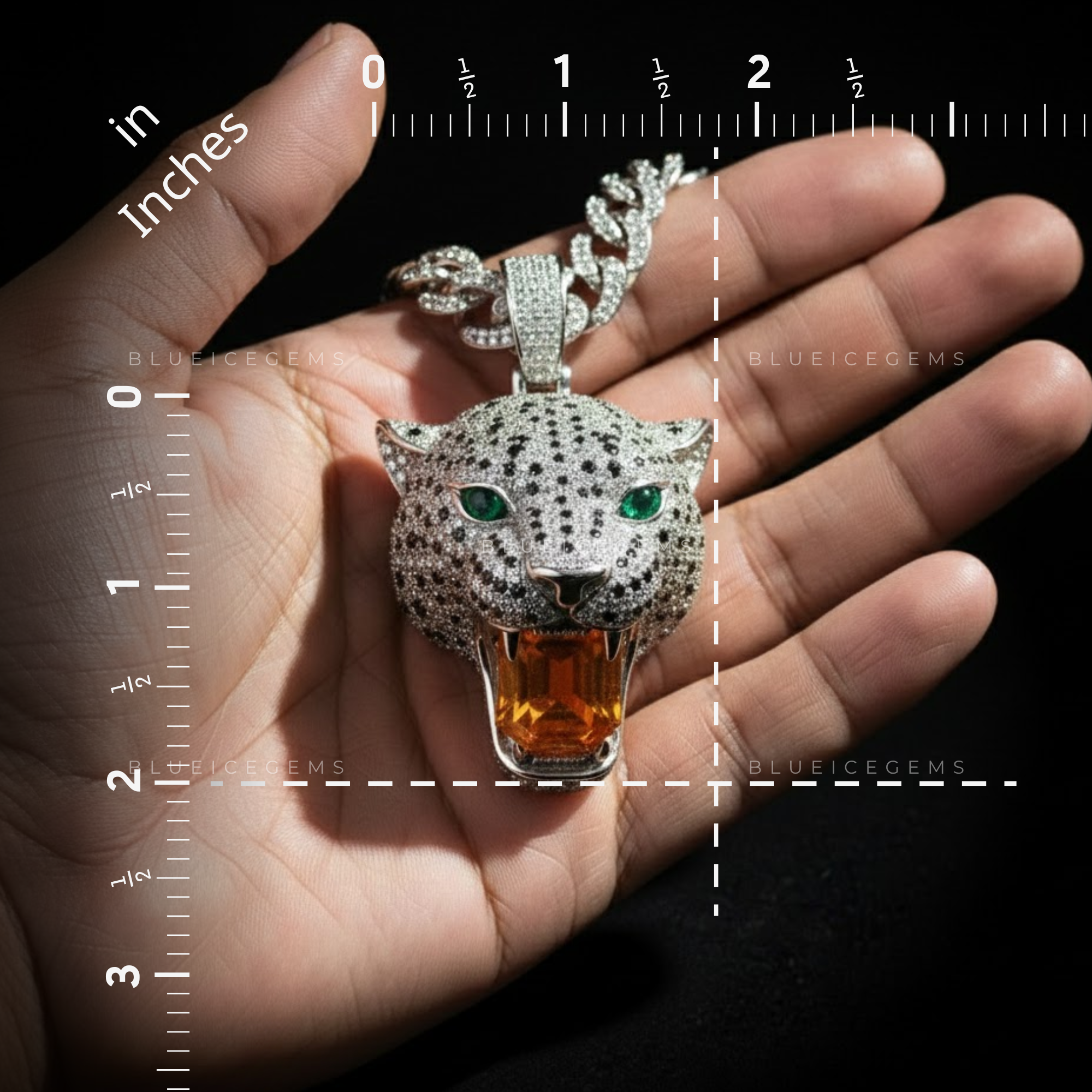 The Apex Predator: Emerald-Eyed Leopard & Amber Citrine Maw