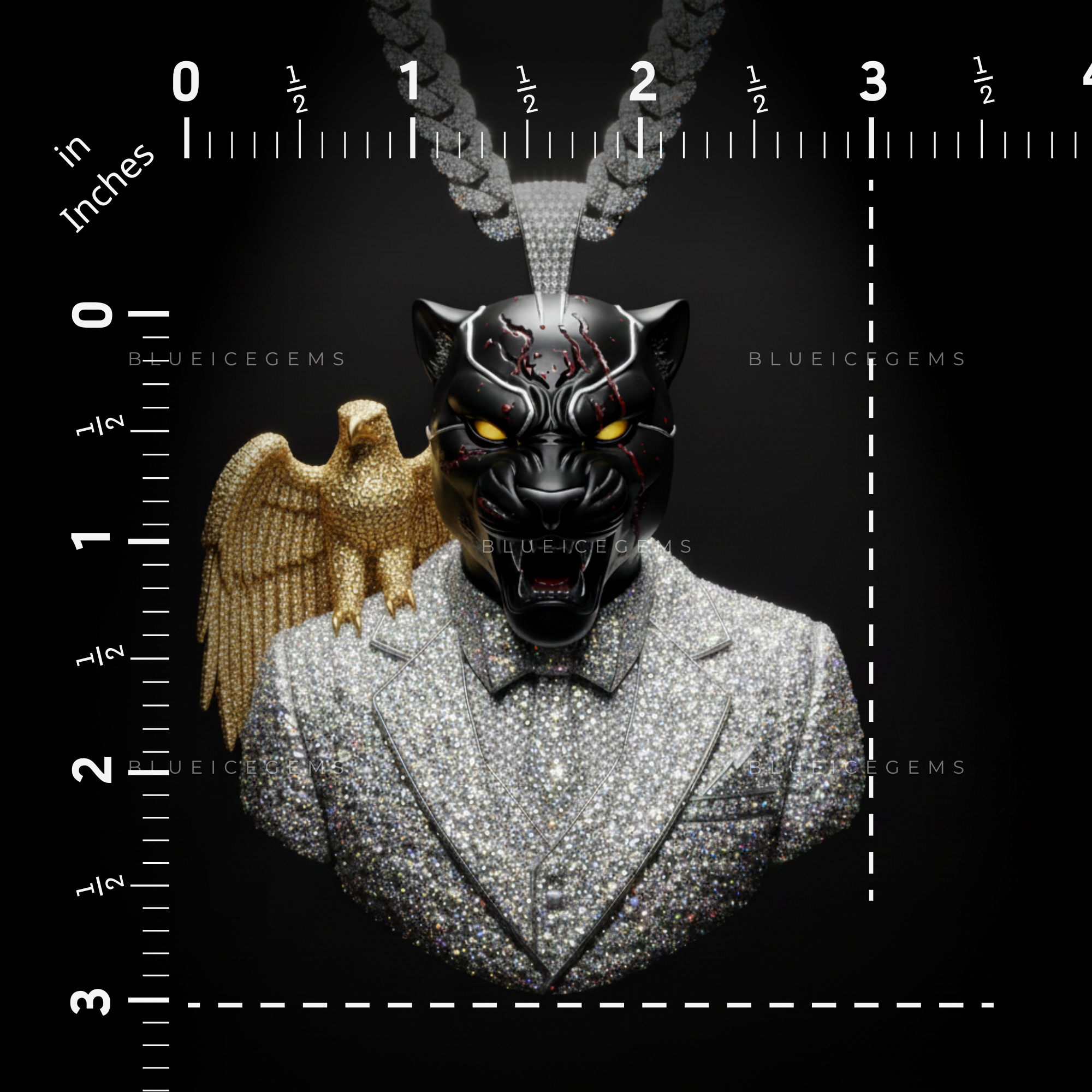 The Obsidian Monarch: Diamond Tuxedo & Golden Falcon Sovereign