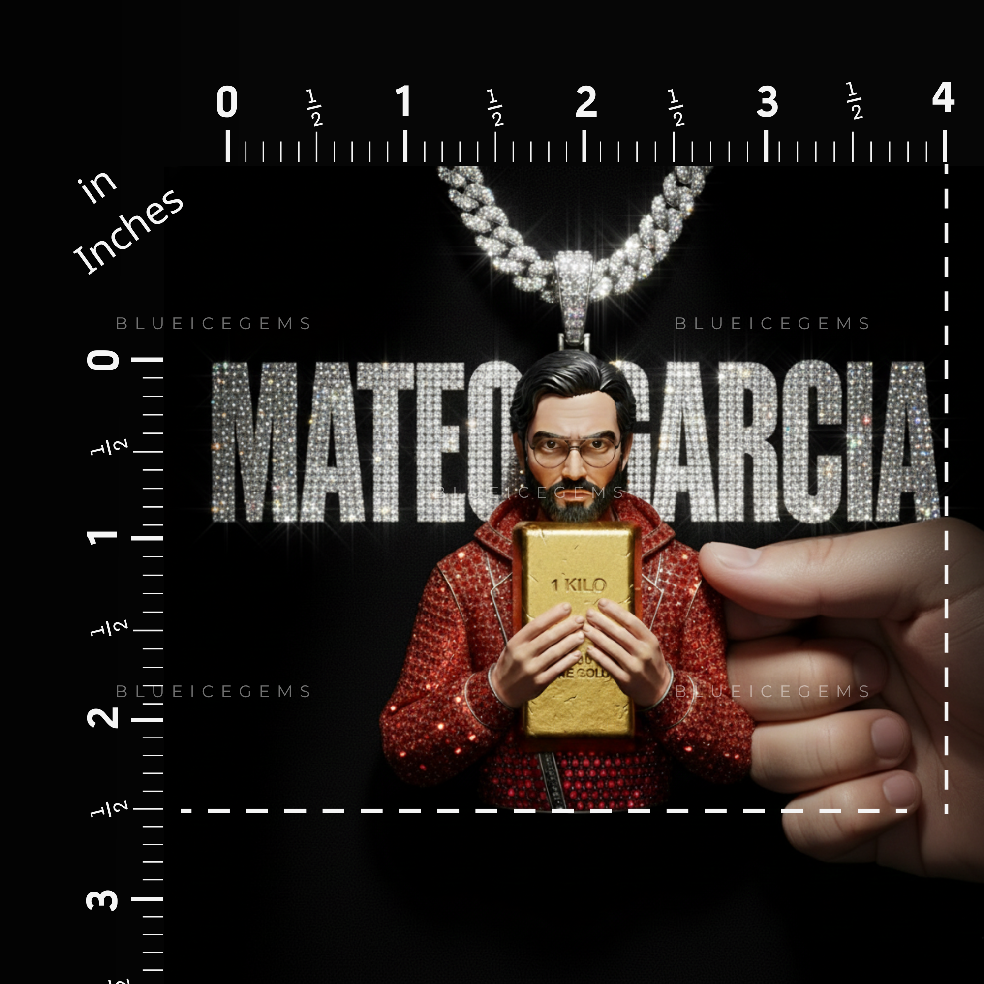 The "MATEO GARCIA" Strategist: 1 Kilo Gold Bar & Crimson Diamond Sovereign