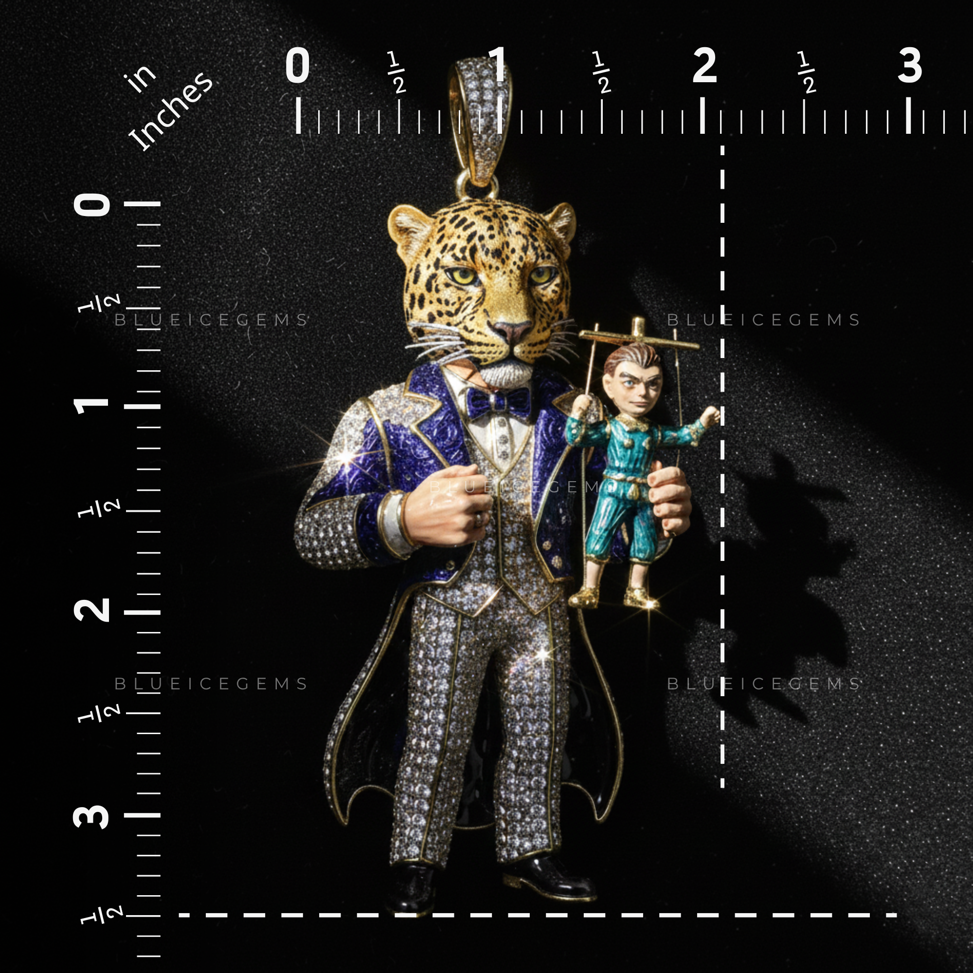 The Regal Impresario: Royal Purple Tailcoat & Diamond Jaguar Sovereign