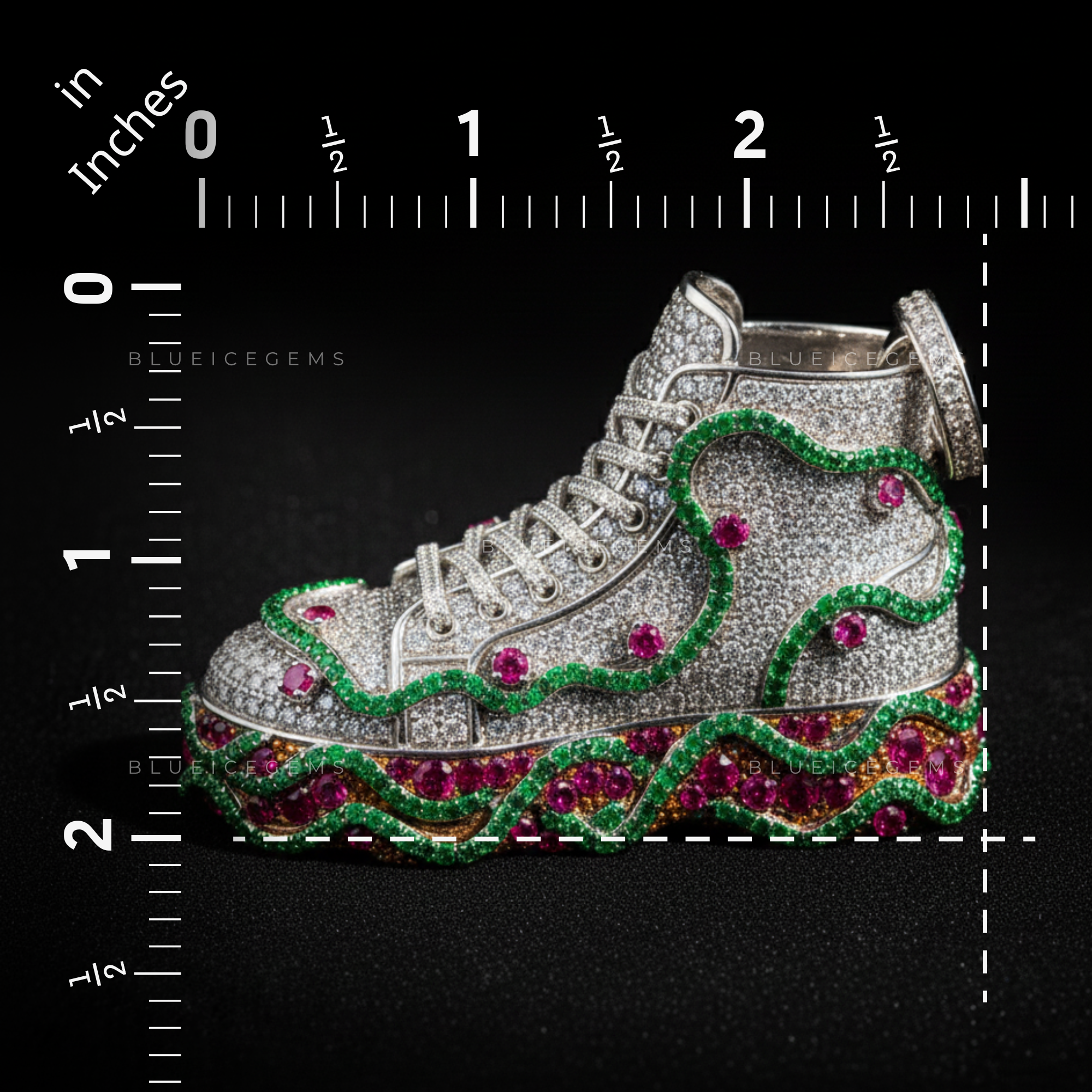 The Velocity High-Top: Emerald Wave & Ruby Core Street Icon