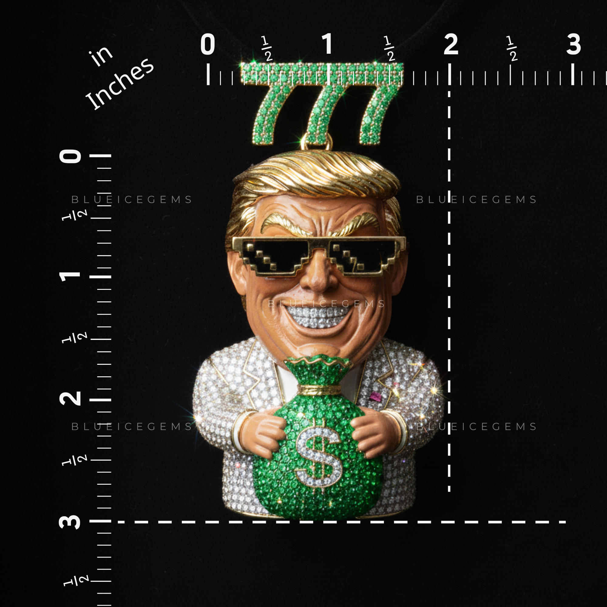 The "777" Jack Pot: Emerald Money-Bag & Pixel-Shade Sovereign