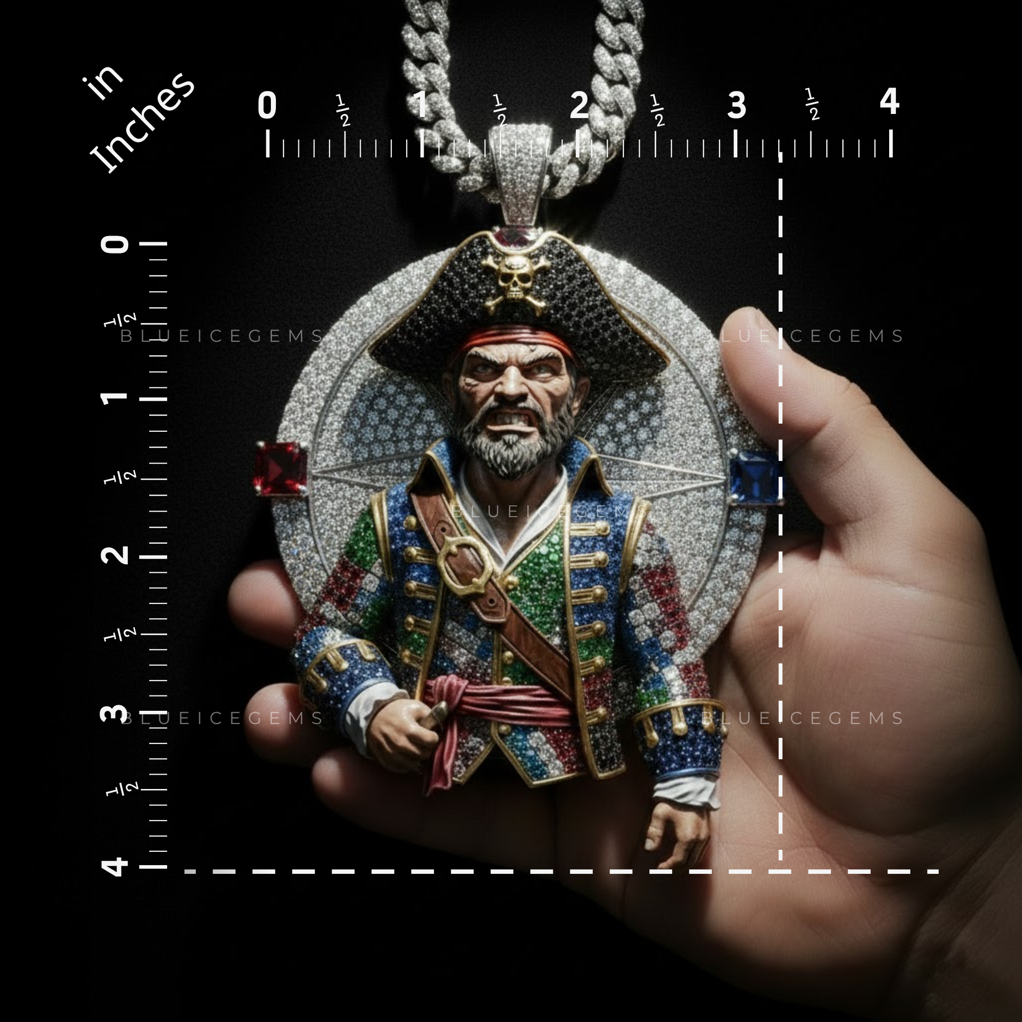 The High-Seas Sovereign: Multi-Gem Captain & Diamond Compass Shield
