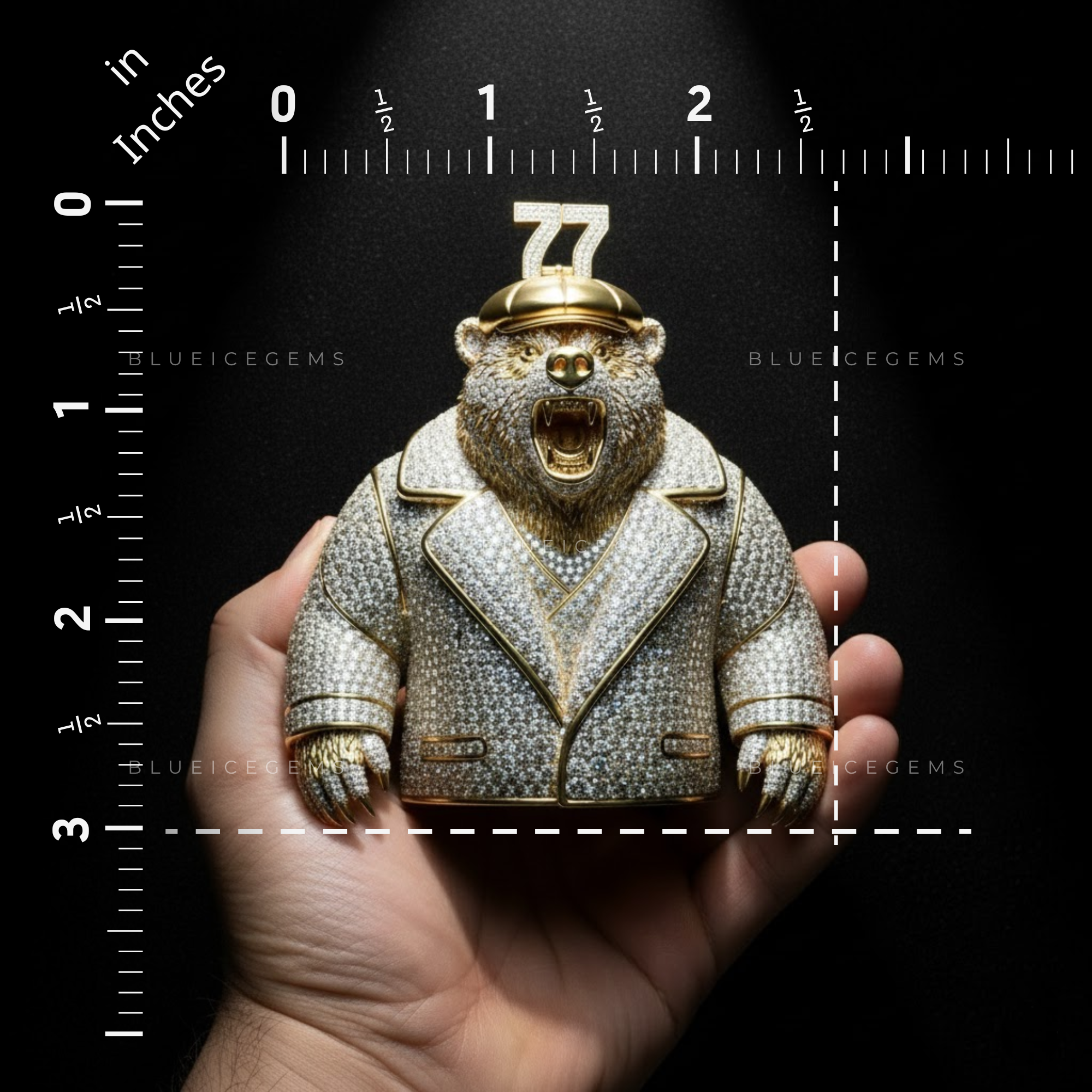 The "77" Ursine Executive: Diamond Overcoat & Golden Grizzly Sovereign