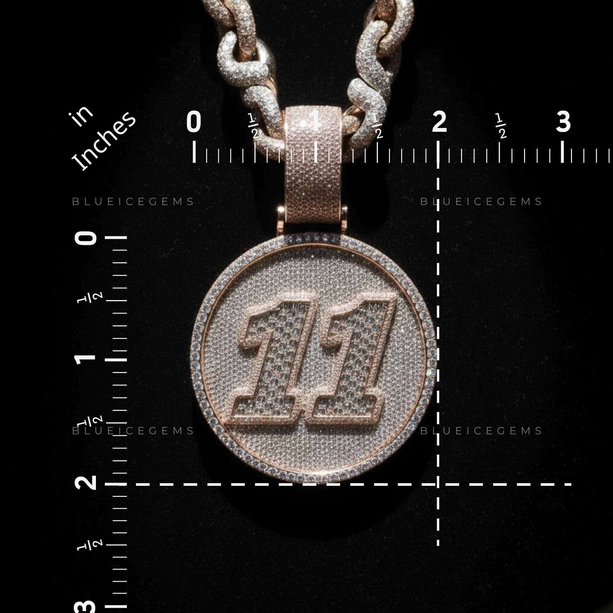The "11" Prime: Rose Gold Circular Shield & Diamond Inlay Sovereign