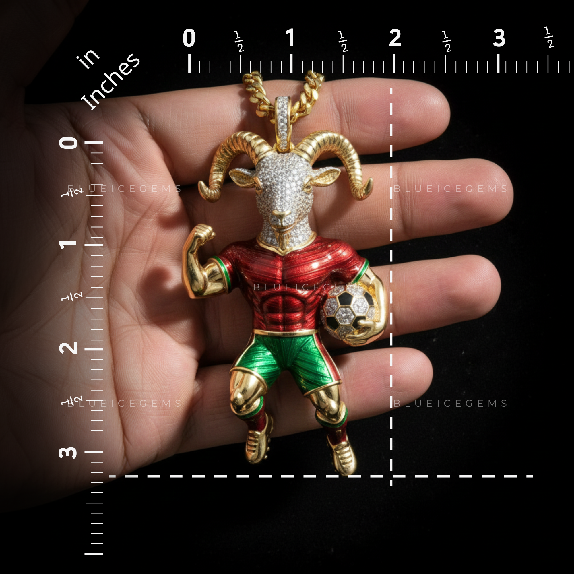 The Pitch Monarch: G.O.A.T. Striker & Enamel Pitch Sovereign