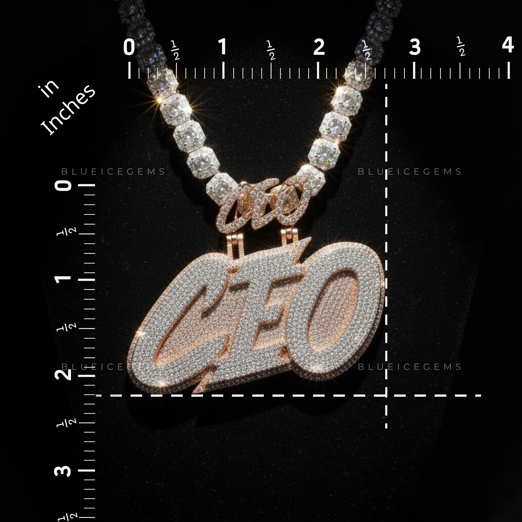 The "CEO" Executive: Rose Gold Foundation & Diamond Script Sovereign