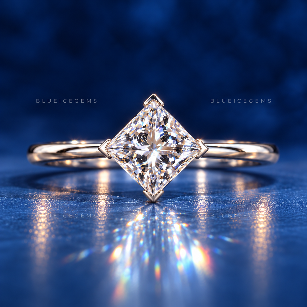 Modern Majesty Princess Cut Solitaire Ring