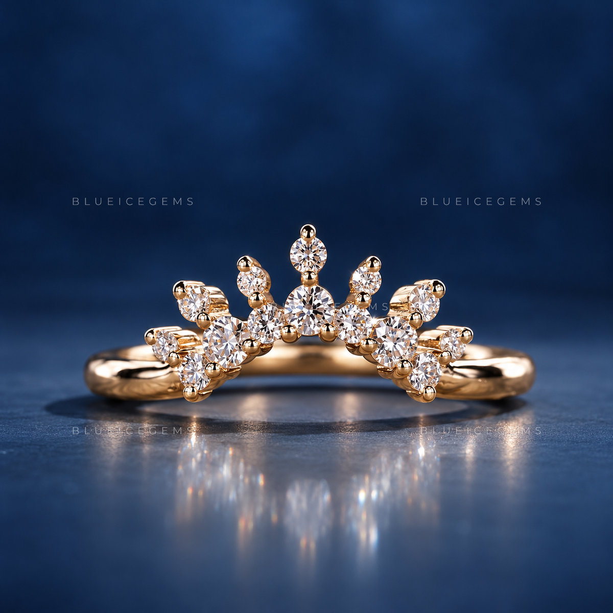 Eternal Shimmer Round Brilliant Cut Wedding Band