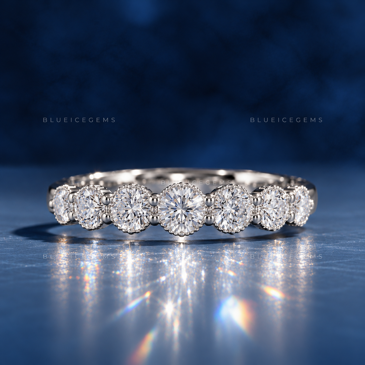 Celestial Radiance Round Brilliant Cut Eternity Band