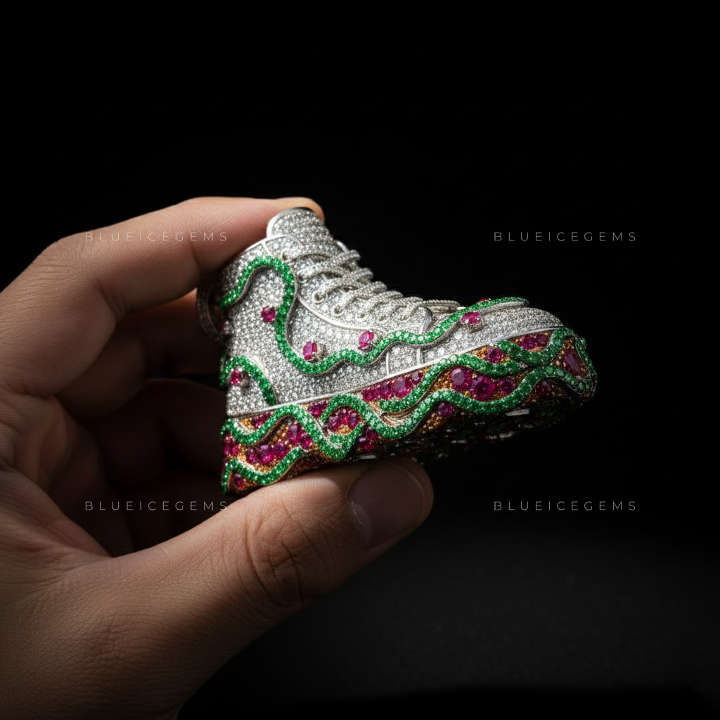 The Velocity High-Top: Emerald Wave & Ruby Core Street Icon