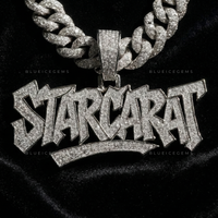 The "STARCARAT" Urban Monument: Jagged Graffiti Script & Curved Arch Pendant