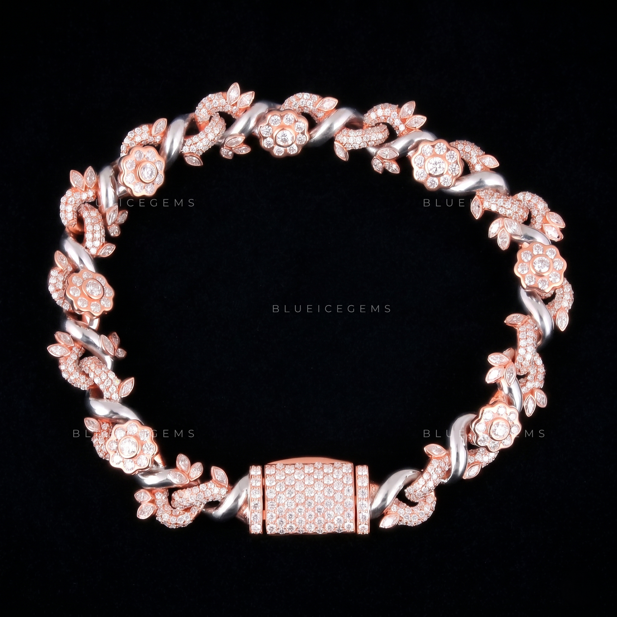 Eternal Bloom Infinity-Link 7.8-Inch Rose-Gold Brilliance