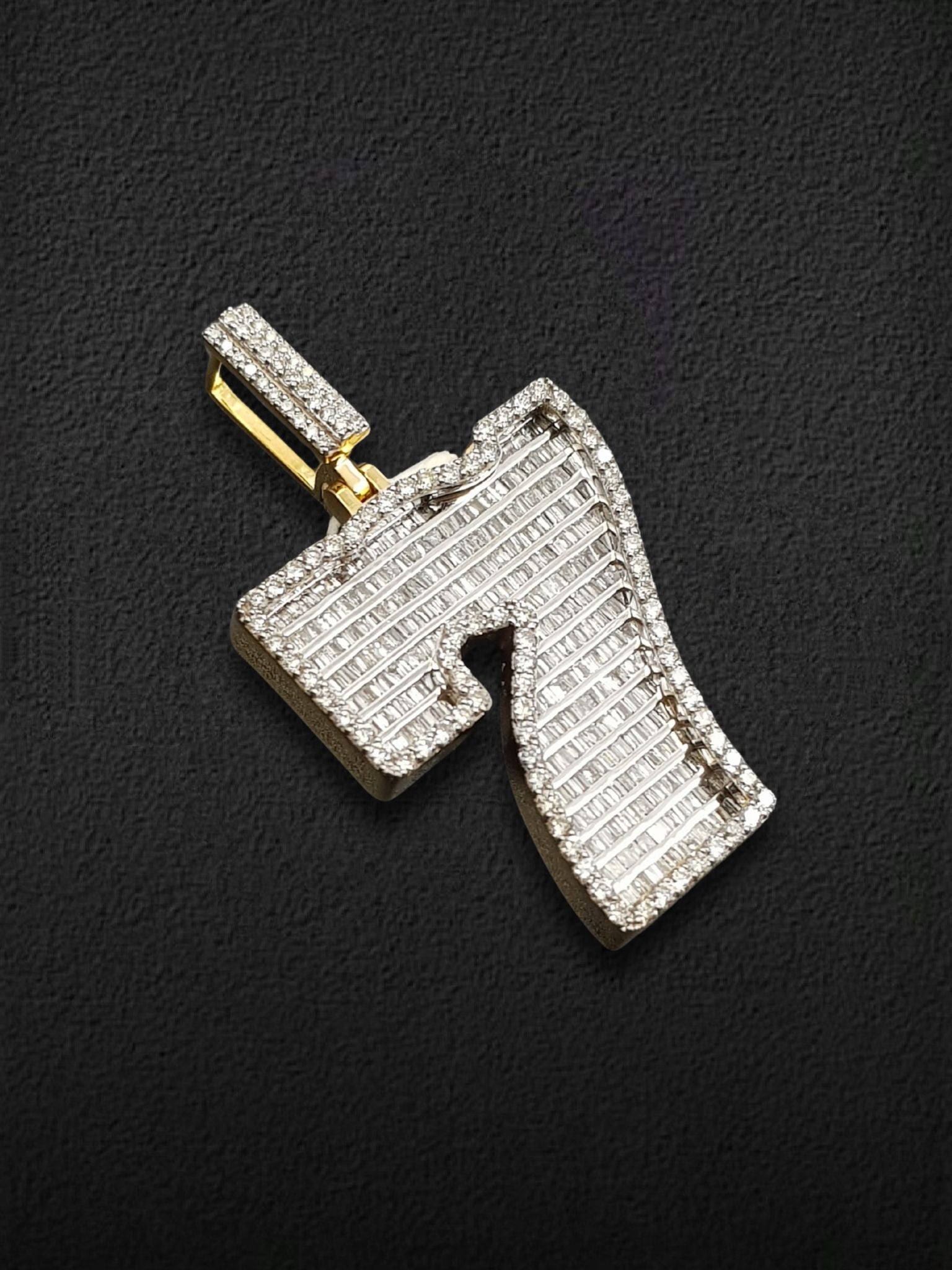 Lucky 7 Baguette Pendant