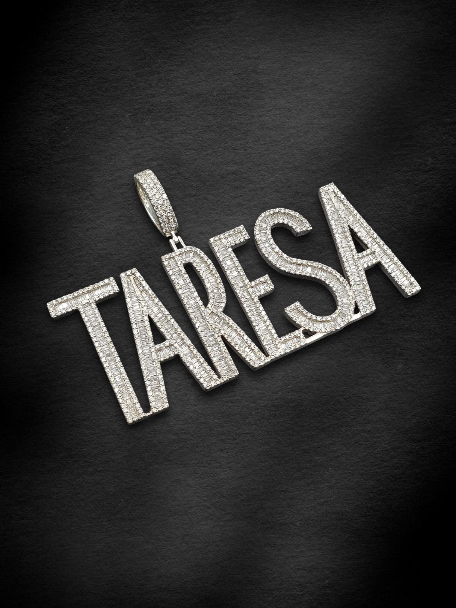 Custom “TARESA” Diamond Pendant