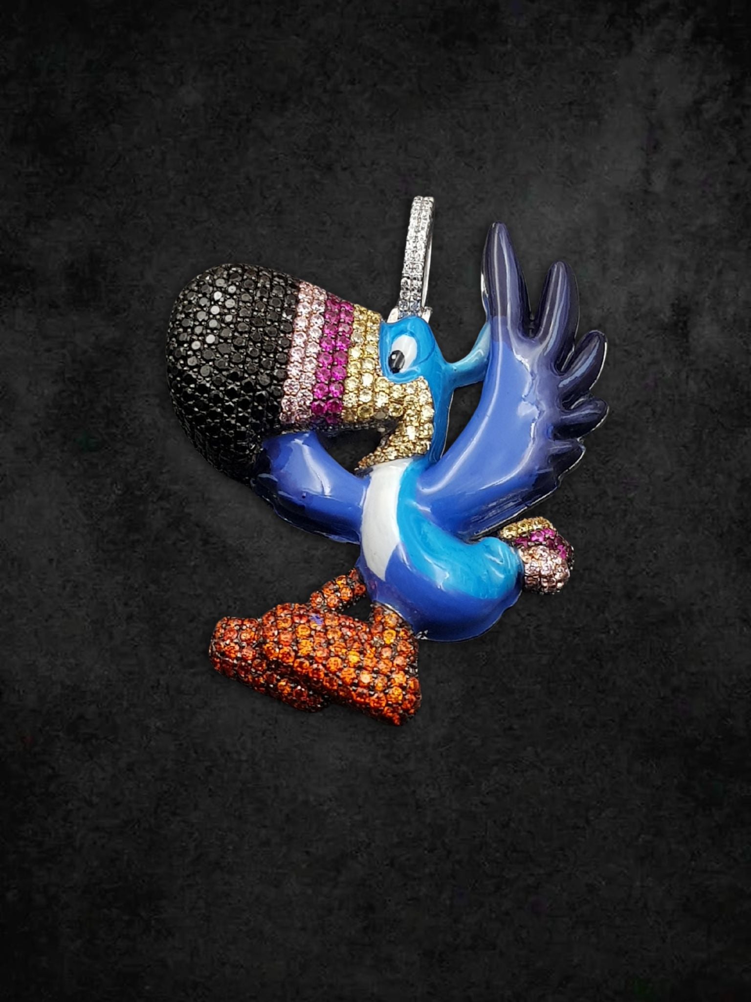 Tropical Flex Parrot Pendant