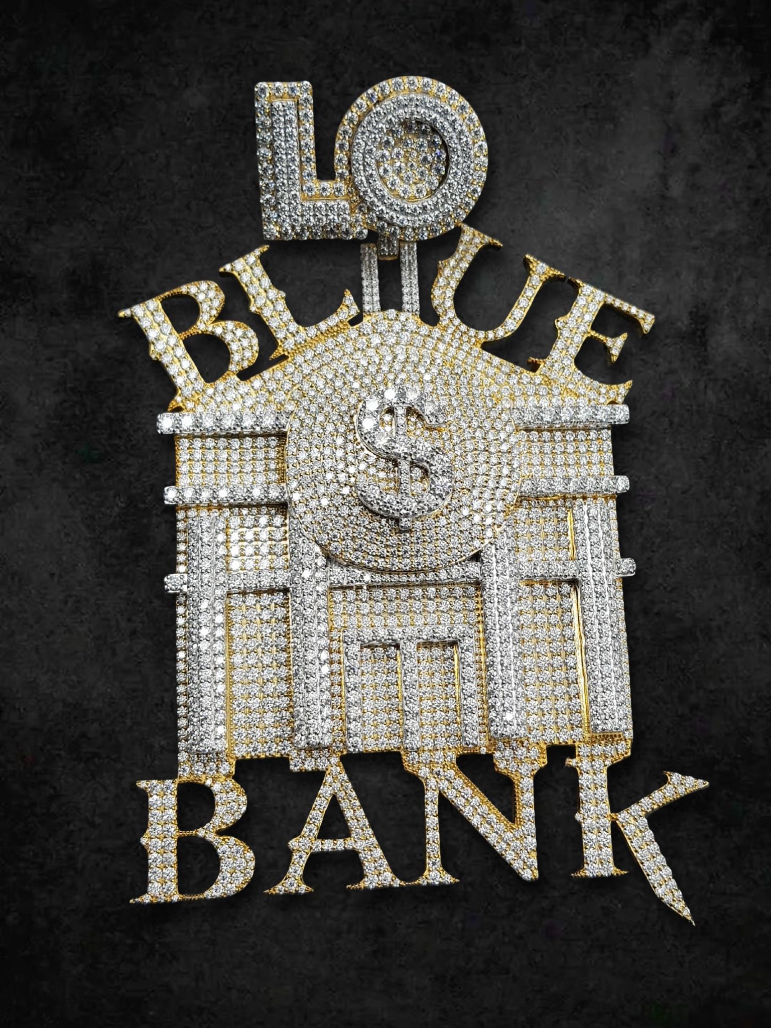 “Blue Bank Statement” Pendant